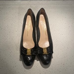 Salvatore Ferragamo Black Python